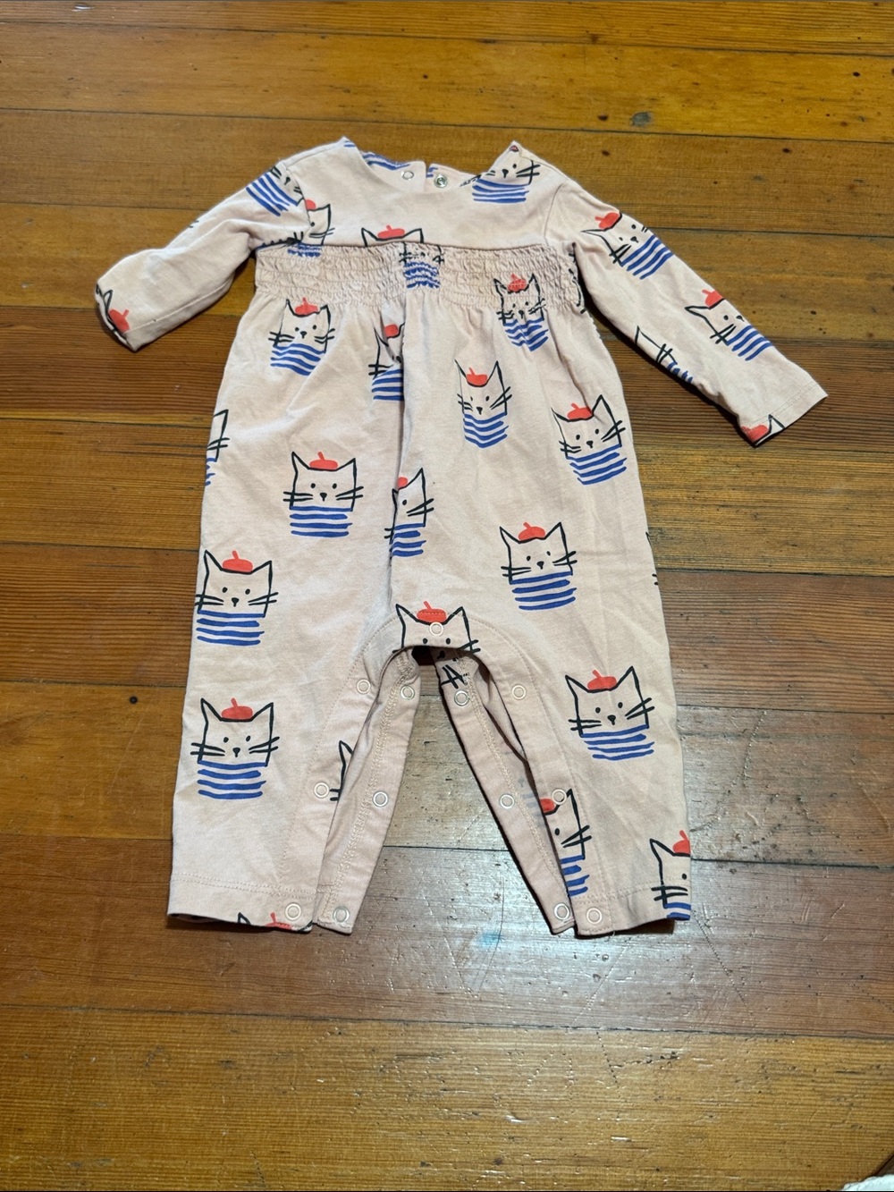Tea Collection Pink Cat Sailor One-Piece